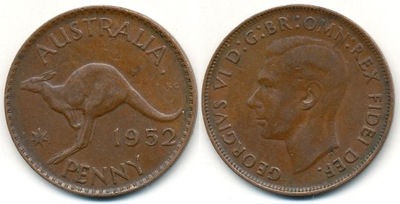 Australia 1 Penny - 1952r ... Monety
