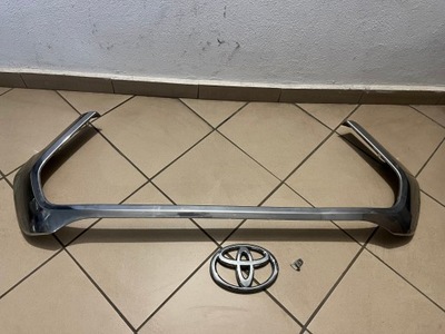 Рамка хром решётка радиатора решетка toyota hilux фото №1