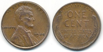 USA 1 Cent - 1944r D ... Monety