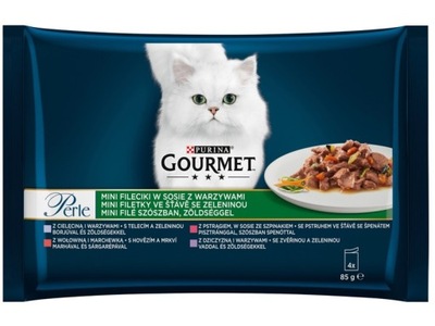 Karma dla kota GOURMET Perle Filet (4 x 85 g)