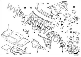 FG-144 IZOLIACIJA DZWIEKOWA ĮLEIDIMO ORO BMW E65 E66 G11 G12 51487067242 