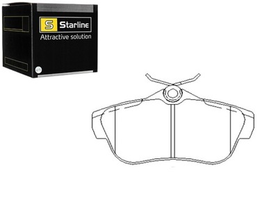 Гальмівні колодки гальмівні задня citroen jumpy fiat scudo kpl starline фото №1