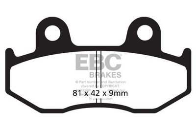 КОЛОДКИ ТОРМОЗНЫЕ EBC SFAC323 SKUTEROWE KARBONOWE (КОМПЛЕКТ. NA 1 ДИСКИ ТОРМОЗНЫЕ)