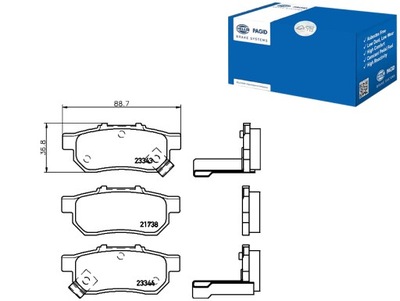 HELLA PAGID ZAPATAS DE FRENADO 43022S04E01 43022SR20  