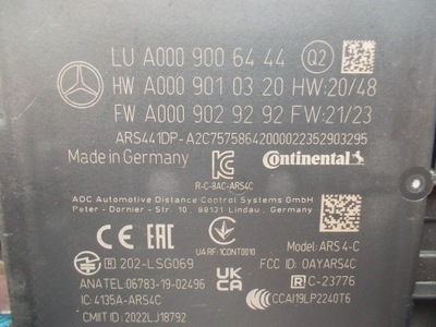 MERCEDES A0009006444 NOWY RADAR SENSOR CZUJNIK