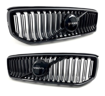 Решётка радиатора решётка радиатора volvo xc40 lift чёрный блеск pod радар bez камеры фото №1
