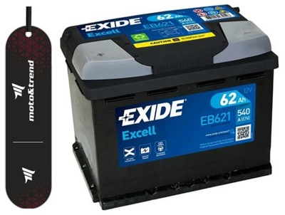 АККУМУЛЯТОР EXIDE EXCELL L+ 62AH/540A EB621