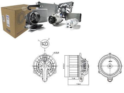 FAN AIR BLOWERS HYUNDAI ELANTRA V EQUUS CENTENNIAL GRANDEUR I30  