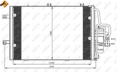 РАДИАТОР КОНДИЦИОНЕРА NRF 35530