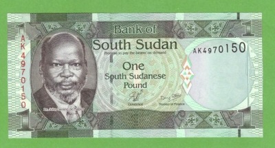 SUDAN PŁD. 1 POUND 2011 P-5 UNC