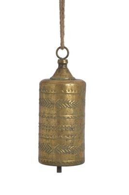 Dzwon podłużny, metalowa dekoracja - zawieszka
