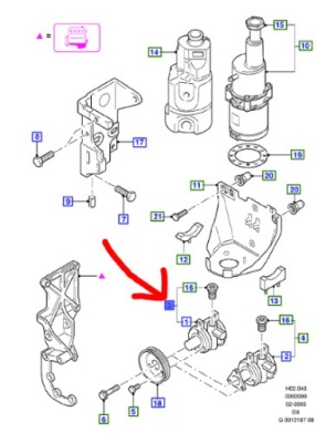Насос усилителя ford fiesta 1999-02 дизель фото №1