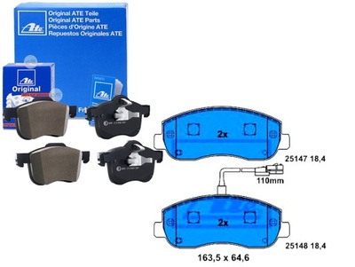 КОЛОДКИ ГАЛЬМІВНІ ATE 93167551 4419950 410604386R 5