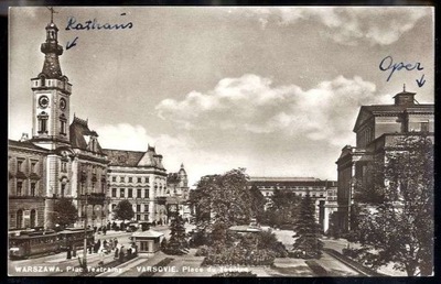 Warszawa. Plac Teatralny - Varsovie... 1936