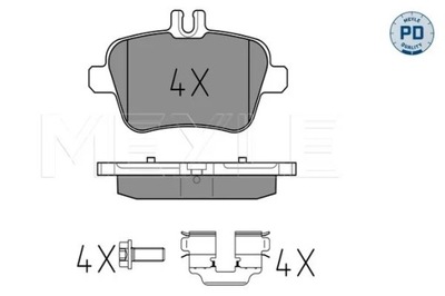 0252484818/PD КОЛОДКИ HAM. DB T. W176/W246 A-KLASA/B-KL