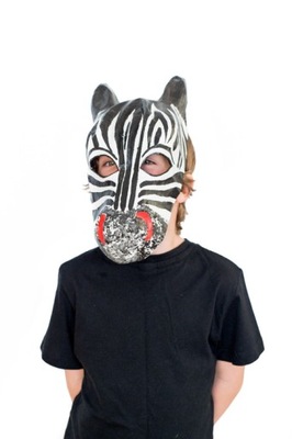 Zebra safari maska zebry