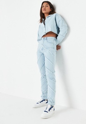 MISSGUIDED JEANSY POSTRZĘPIONYMI DETALAMI WXZ92239