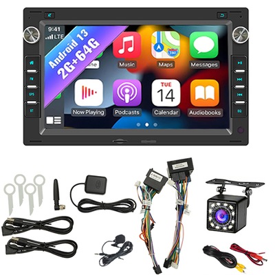 RADIO ANDROID 13 GPS BT VW PASSAT B5 GOLF 4 POLO 4 VW T5 CARPLAY 2GB+64GB  