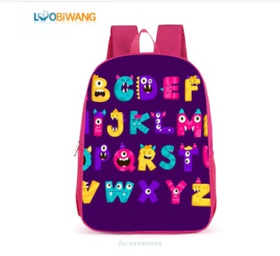 Plecak Szkolny Alfabet Lore plecak przedszkole to