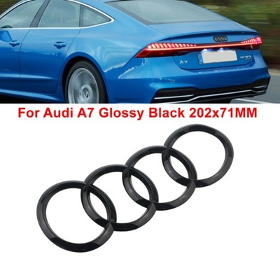 ZAKRZYWIONE EMBLEMA AUDI A7 Q3 202*71 MM  