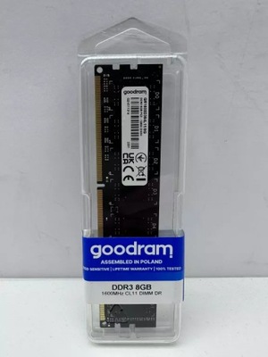 PAMIĘĆ RAM GOODRAM DDR3 8GB 1600MHZ CL11 DIMM DR