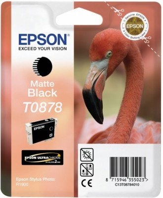 TUSZ ORYGINAŁ EPSON R1900 T0878 MATTE BLACK