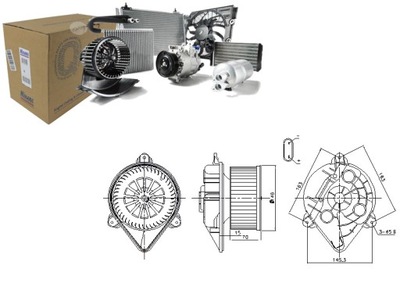 FAN AIR BLOWERS NISSAN PRIMASTAR OPEL VIVARO A RENAULT TRAFIC II  