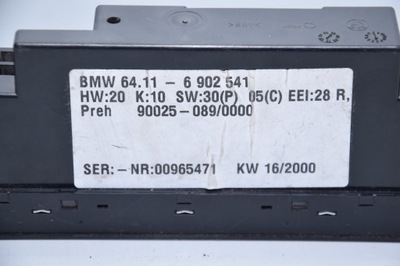 Panel strerowania klimatyzacji BMW 5 E39 6902541