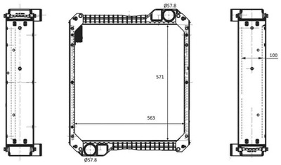 RADUADOR DE AGUA NRF 58594  