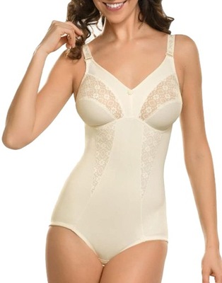 NATURANA body modelujące ecru koronka 80B 3303