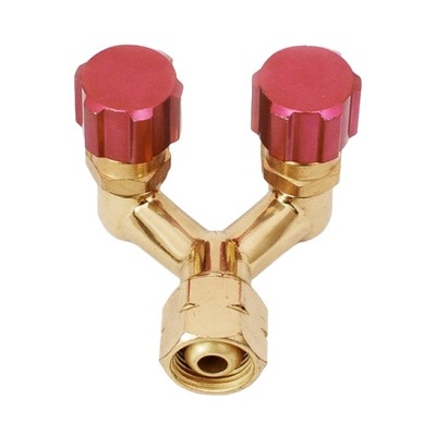 Rozgałęziacz podwójny 3/8" LH gwint lewy