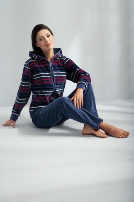 Dres welurowy 341 indygo LUNA XL