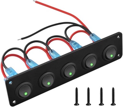 5 GANG ПАНЕЛЬ ПЕРЕКЛЮЧАТЕЛИ DO АВТОМОБИЛЕЙ 12-24V фото