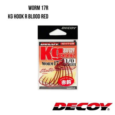 Haczyk offsetowy Decoy Worm17R Kg Hook R #1 (7 szt)