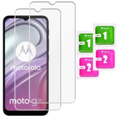 2x SZKŁO HARTOWANE do MOTOROLA MOTO G20 SZYBKA 9H