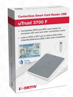 Identiv utrust 3700 F Bezdotykowy Czytnik kart CIE SmartCard Rfid NFC