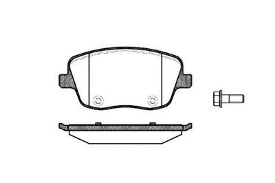 КОЛОДКИ ТОРМОЗНЫЕ REMSA 6Q0698151A 37241