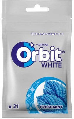 WRIGLEY ORBIT WHITE FRESHMINT 21DRAŻETEK TOREBKA