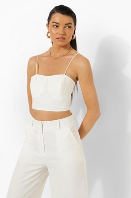 BOOHOO TOP RAMIĄCZKA ZIP U81 XXC__M