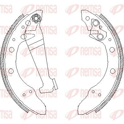 REMSA 4046.00 SET PADS BRAKE  