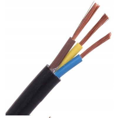 Przewód kabel elektryczny linka guma OW 3 x 1