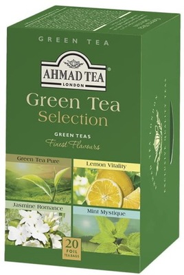 wybór zielonej herbaty ekspresowa Ahmad Tea 40 g
