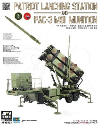 AFV Club AF35S93 1/35 GUN Patriot Lanching Station & PAC-3 M91 Hobby