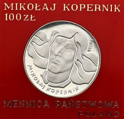 PRÓBA Srebro 100 złotych 1973 Mikołaj Kopernik