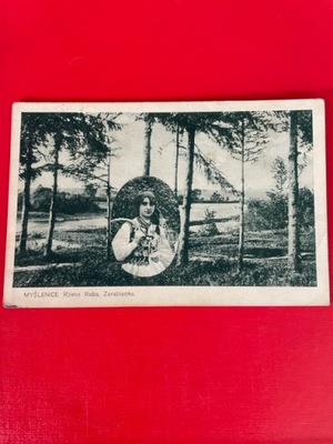PRZEDWOJENNA POCZTÓWKA MYŚLENICE "ZARABIANKA"OBIEG 1925 ROK