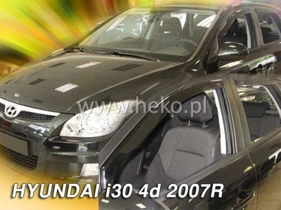 HYUNDAI I30 2007-2012R HTB ВЕТРОВИКИ ДВЕРЬ HEKO фото