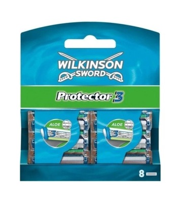 Wilkinson Sword Protector 3 Wymienne ostrza z aloesem 8szt