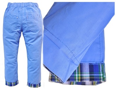 BAGO spodnie wywijane błękit (98-140) r 128/134