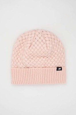New Balance czapka kolor różowy LAH23102PIE