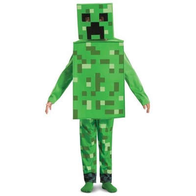 STRÓJ MINECRAFT CREEPER kostium zielony 137-149